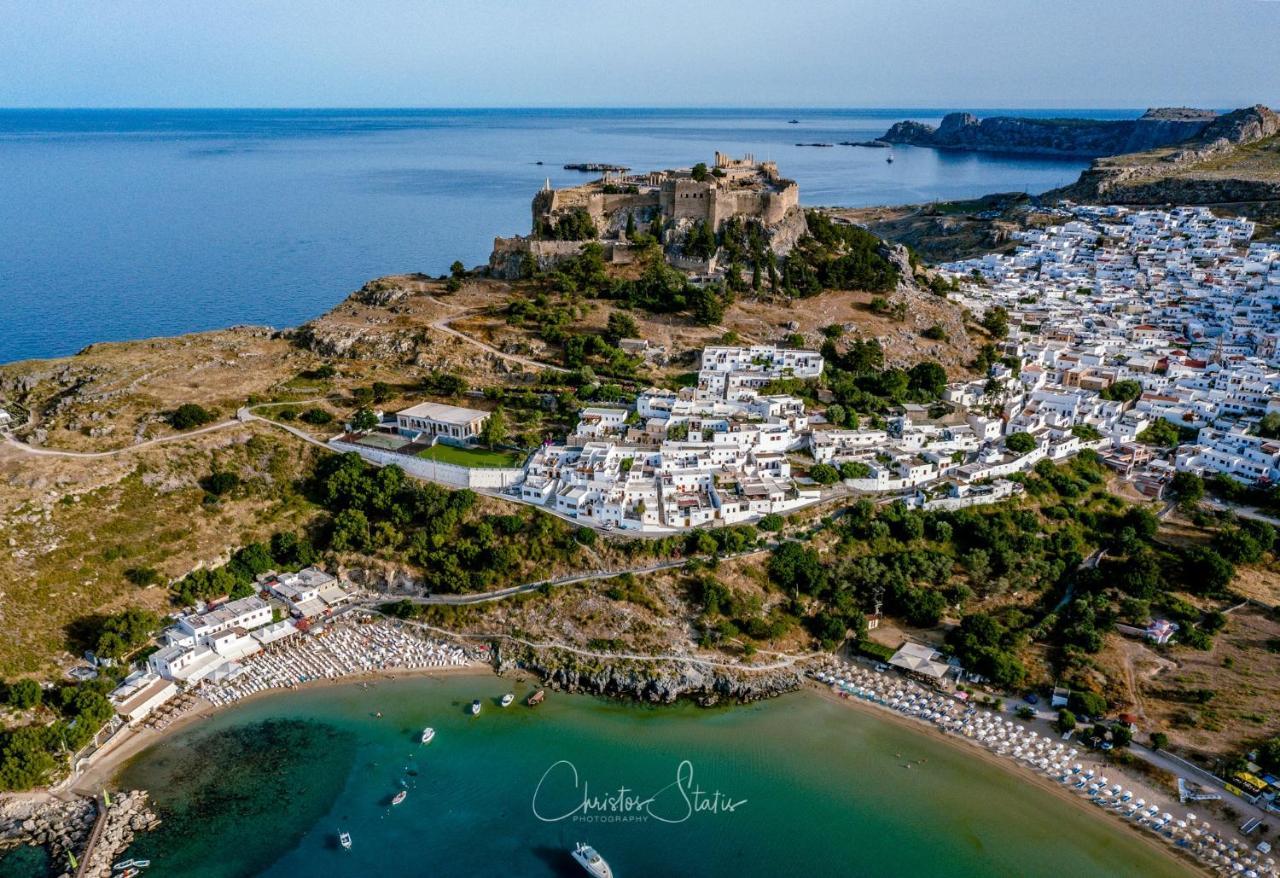 Lindos Shore Summer House With Jacuzzi And Sea View !!! エクステリア 写真