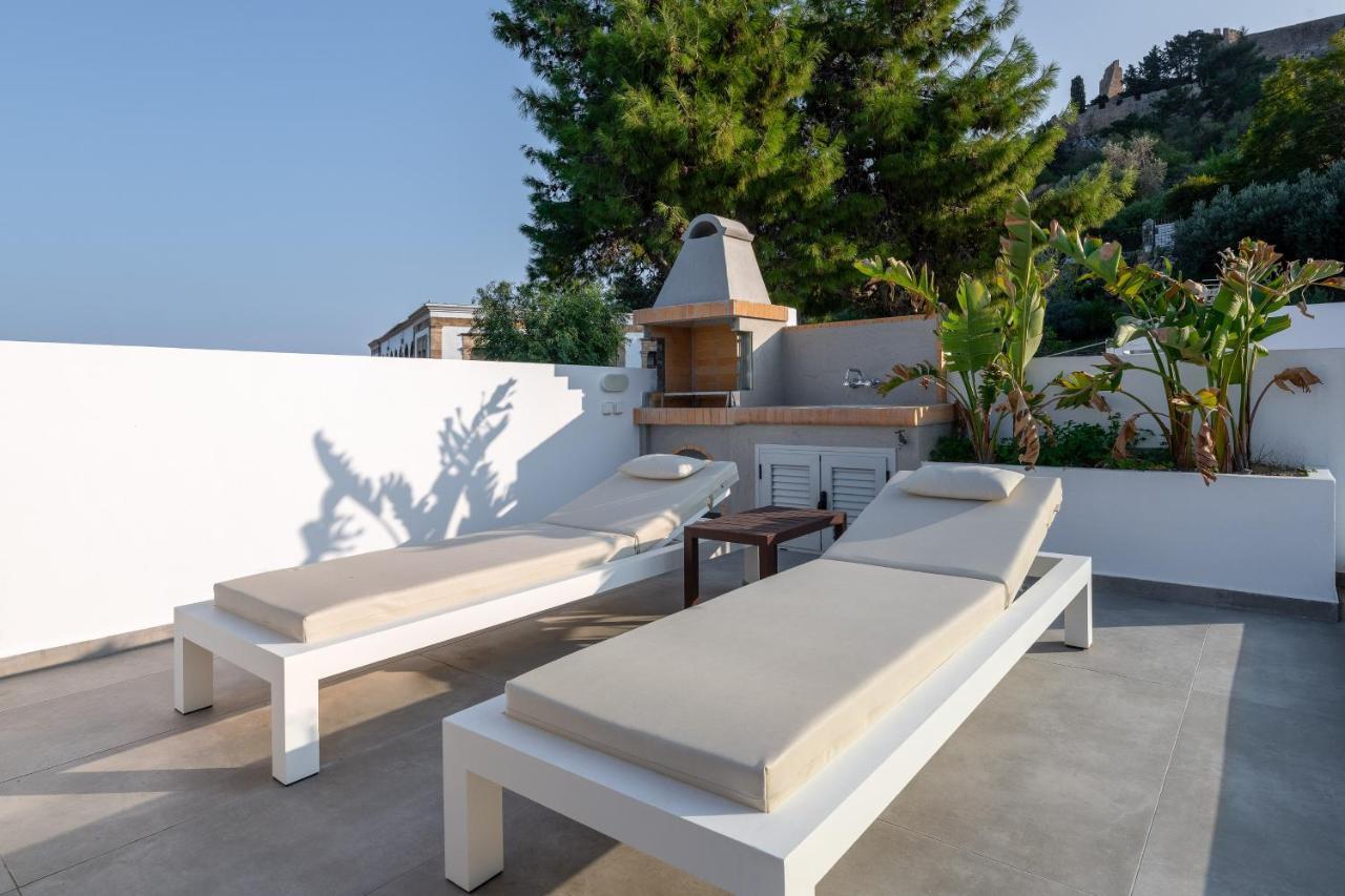 Lindos Shore Summer House With Jacuzzi And Sea View !!! エクステリア 写真