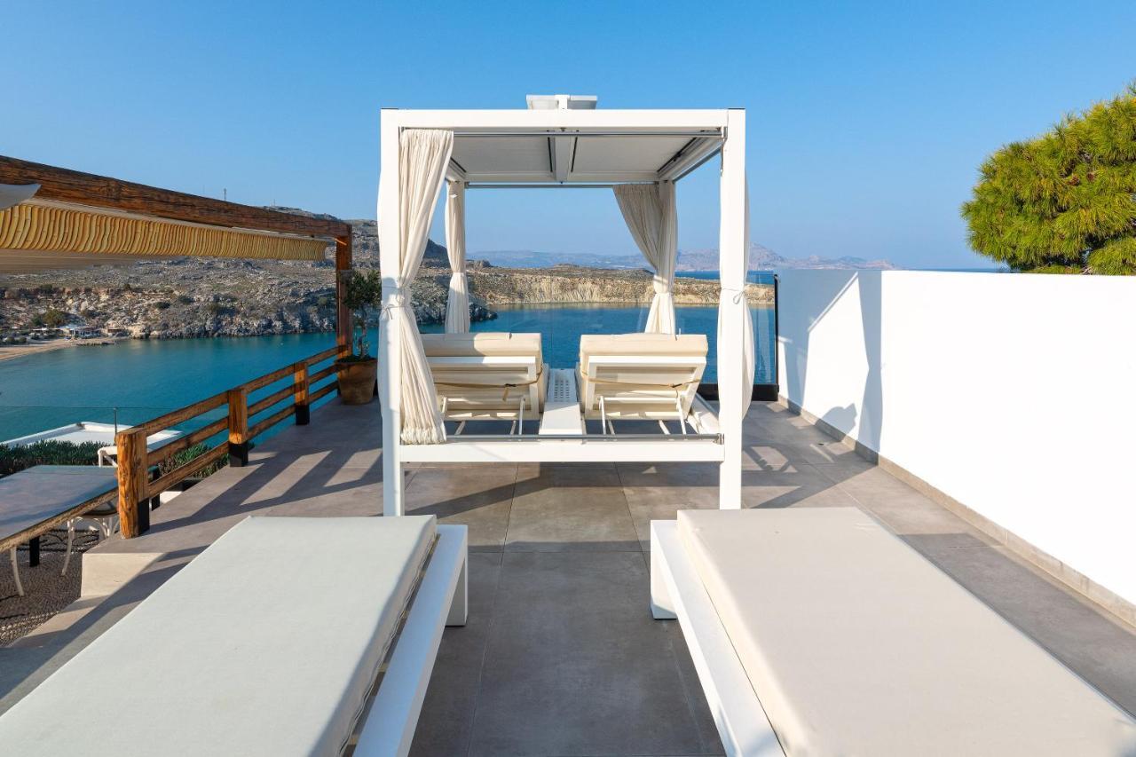 Lindos Shore Summer House With Jacuzzi And Sea View !!! エクステリア 写真