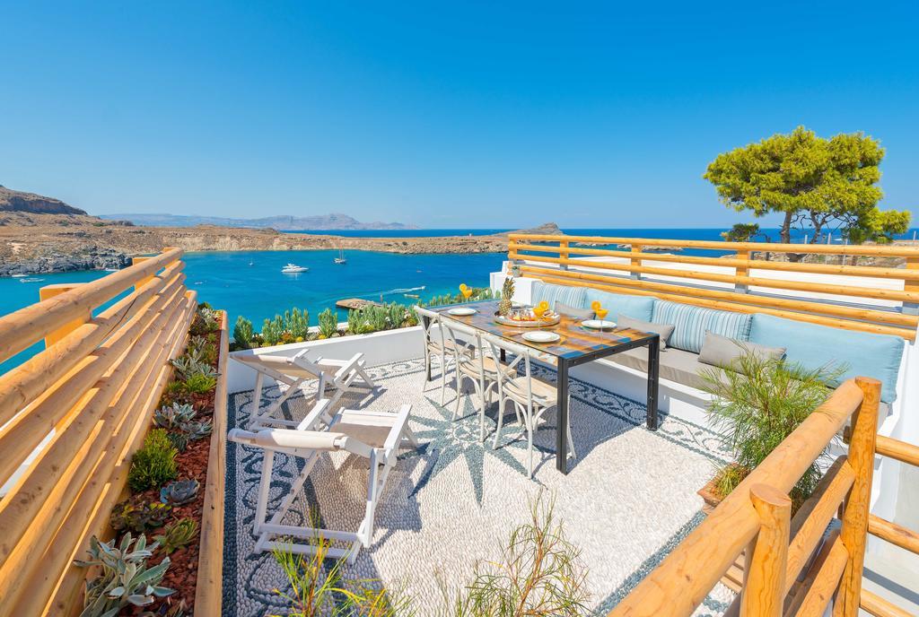Lindos Shore Summer House With Jacuzzi And Sea View !!! エクステリア 写真