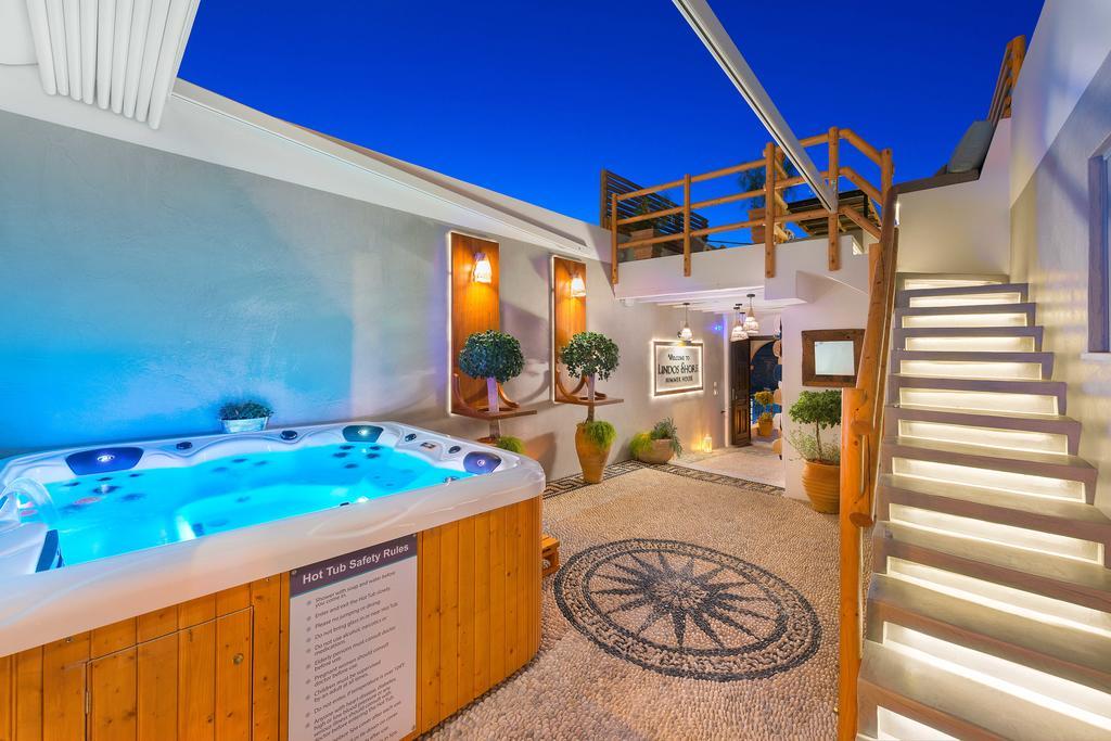 Lindos Shore Summer House With Jacuzzi And Sea View !!! エクステリア 写真