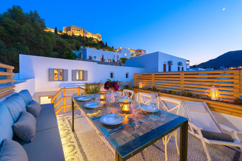 Lindos Shore Summer House With Jacuzzi And Sea View !!! エクステリア 写真