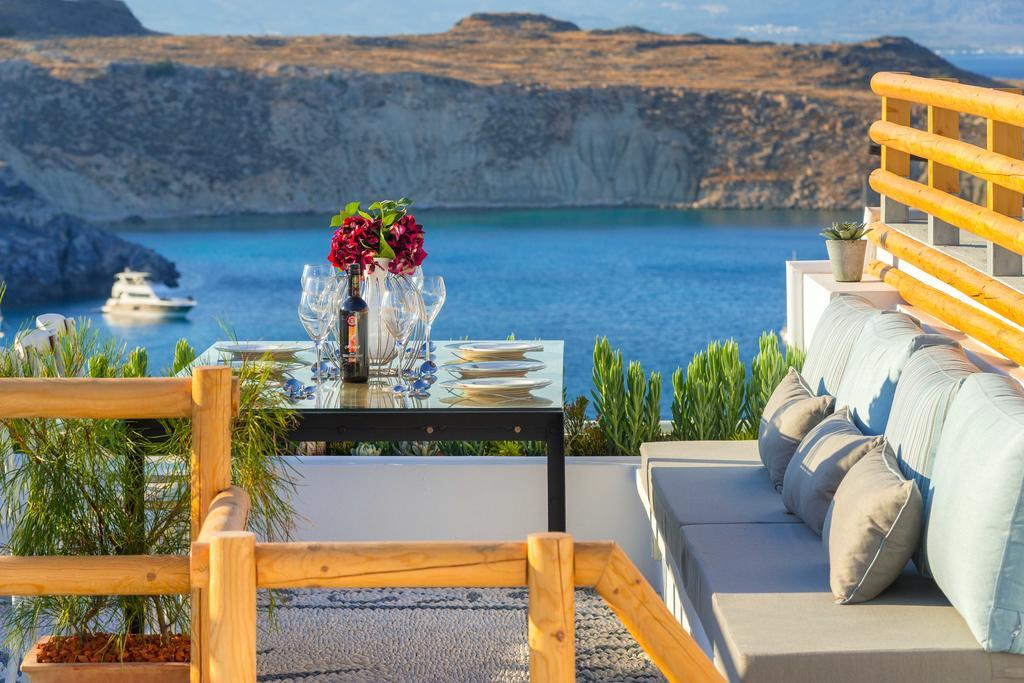 Lindos Shore Summer House With Jacuzzi And Sea View !!! エクステリア 写真